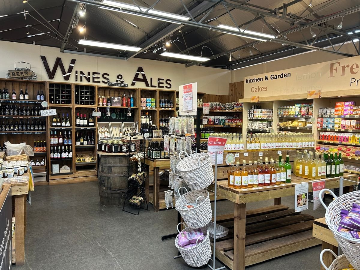 A section of the food hall