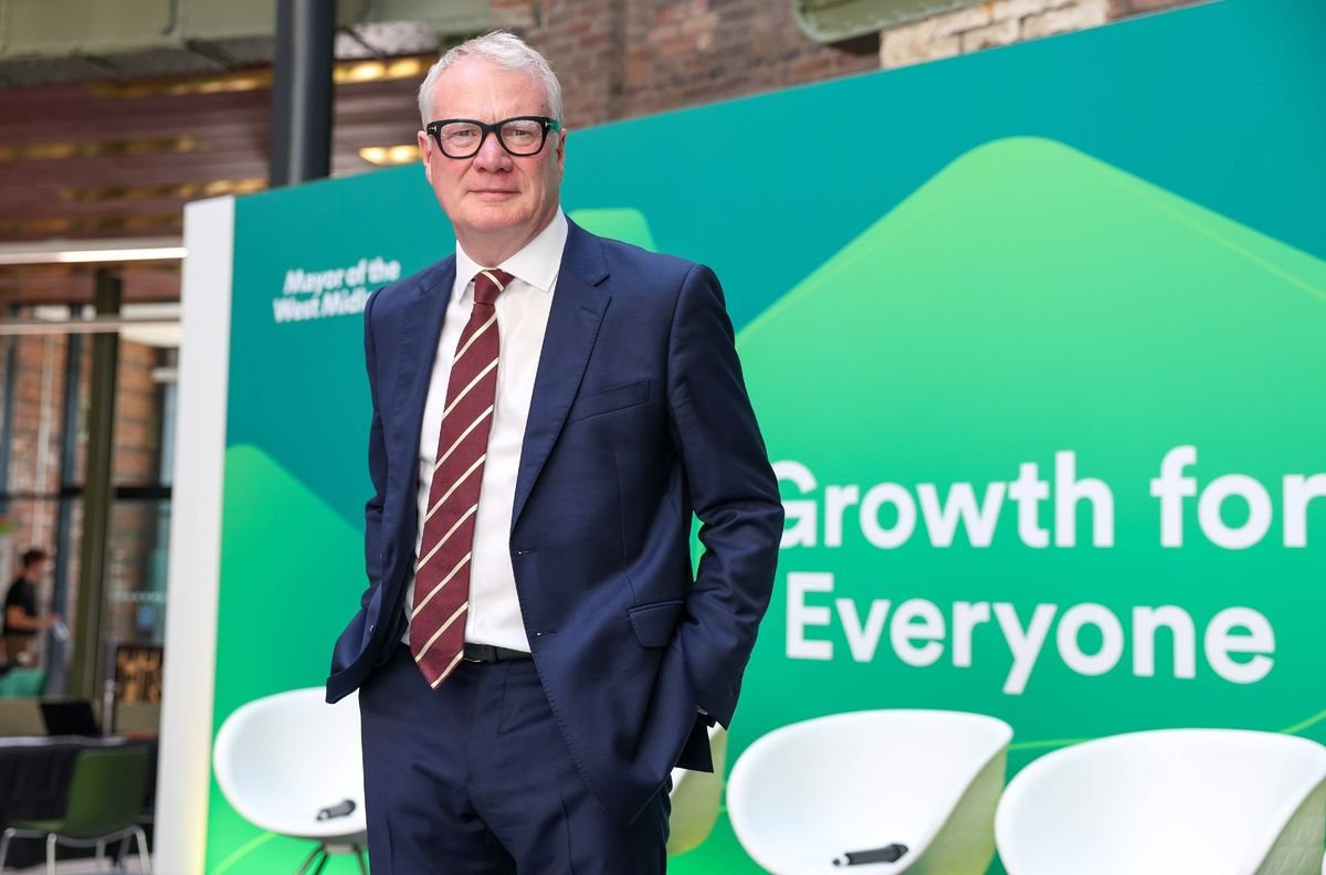 West Midlands Mayor Richard Parker at the Growth Plan launch in Wolverhampton. PIC: WMCA