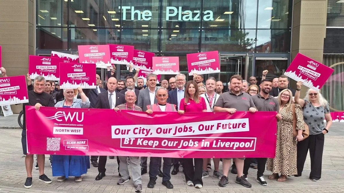 BT urged to pause Liverpool office closure plans