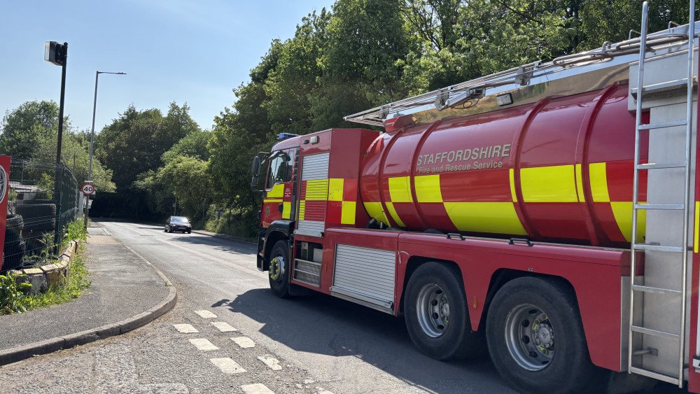 Crews tackle ‘large’ fire involving 200 tyres in Staffordshire Moorlands