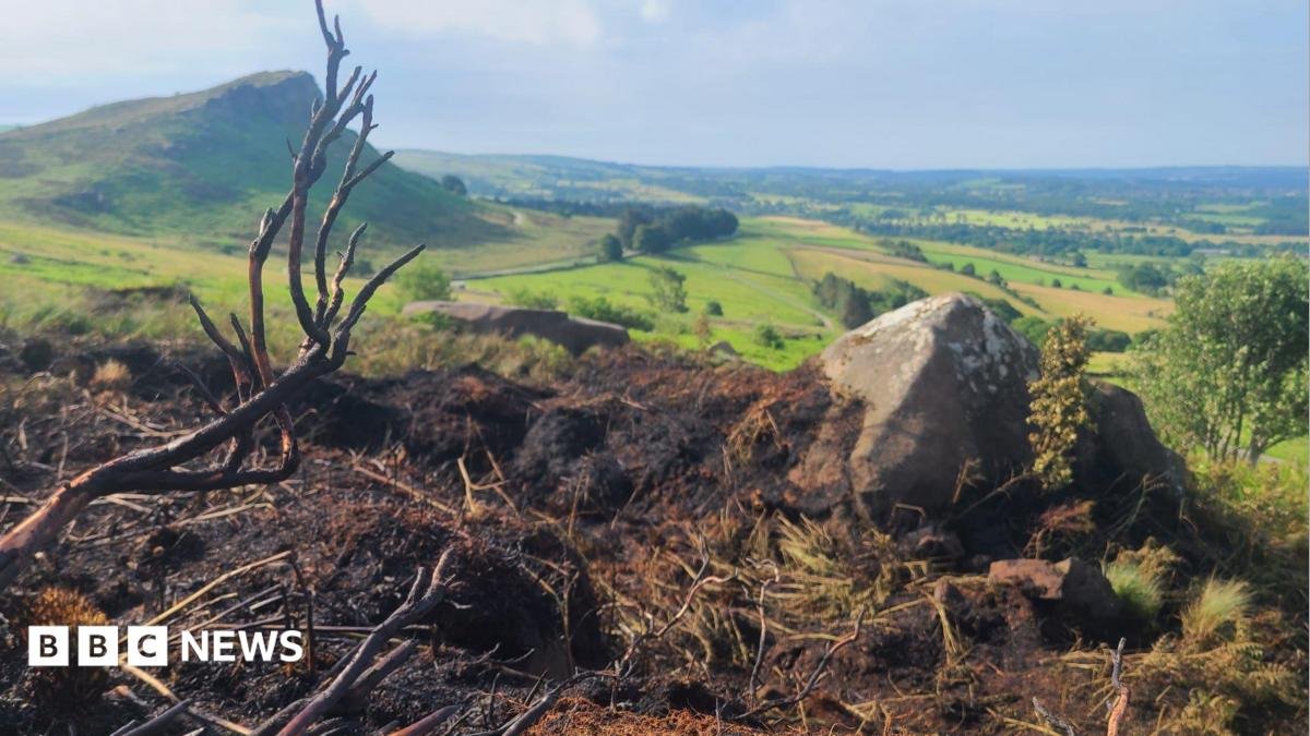 ‘Near miss’ for wildlife as fireworks cause Staffordshire Peak District blaze