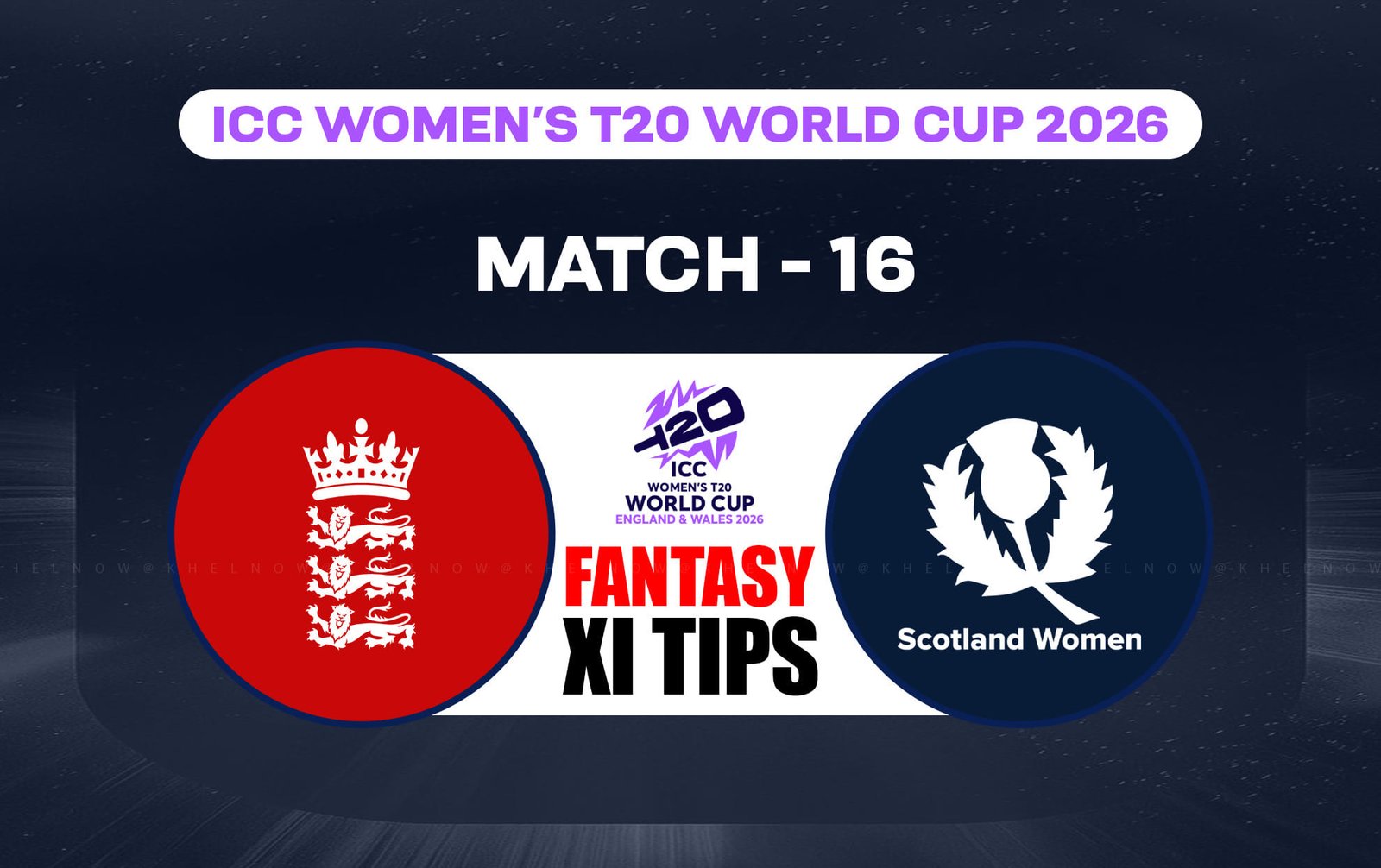 ENG-W vs SCO-W Dream11 Prediction Today Match 16th, ICC Women’s T20 World Cup 2026