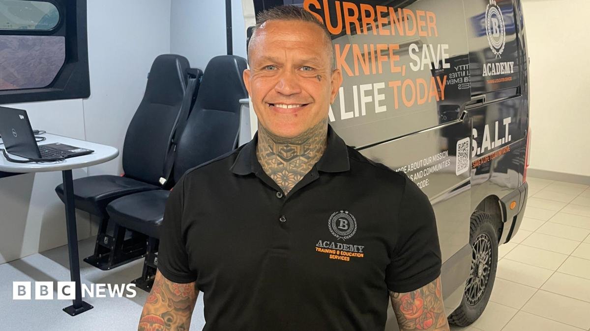 Staffordshire veterans unveil knife amnesty van to tackle crime